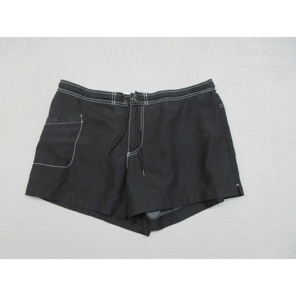 Catalina Board Shorts Women XL Black Swim Modest Cover Up Beachwear Surf Vacay
